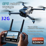 Best Sales Drone 4.3-Inch Screen Remote Control Lightweight Beginner Foldable GPS Quadcopter for Adults Travel