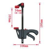 1Pc/5Pcs Woodworking Mini 4 Inch F Clamp Locator Nylon Fast Wooden Board Clamp Metal Fixed Clamp Hand Tool Set