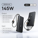 Baseus 25000mAh portable power bank 145W fast charging