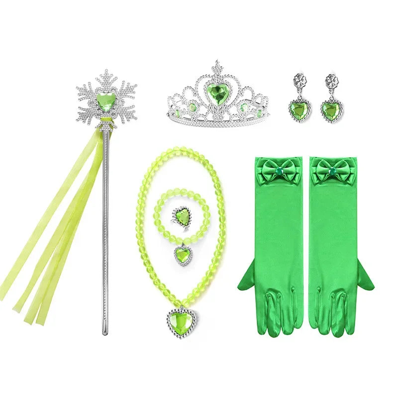 Girls Fairy Tinker Bell Costume Halloween Carnival Elves Party Peter Pan Cosplay Costume for Kids Green Tinkerbell Fancy Dresses