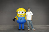 Cartoon Inflatable Overalls Robot Costume Mascot Parade Adult Character Cosplay Birthday Halloween Party Event Set