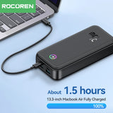 Rocoren 22.5W Power Bank 20000mAh QC PD 3.0 Fast Charge PowerBank Portable 10000mAh External Battery For iPad iPhone 17 Pro