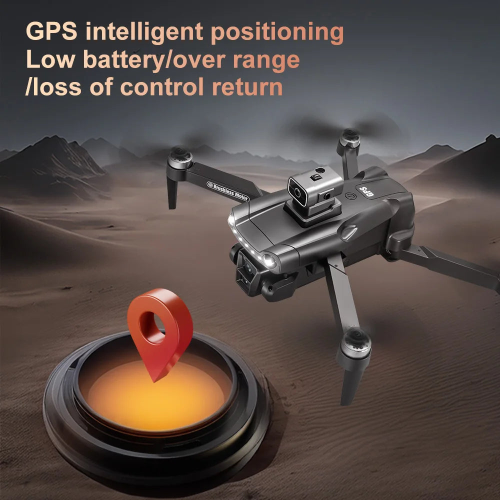 Lenovo V198MAX Foldable Quadcopter 8K HD Dual Camera 50X Zoom 90° Remote Control Angle Intelligent Obstacle Avoidance Brushless