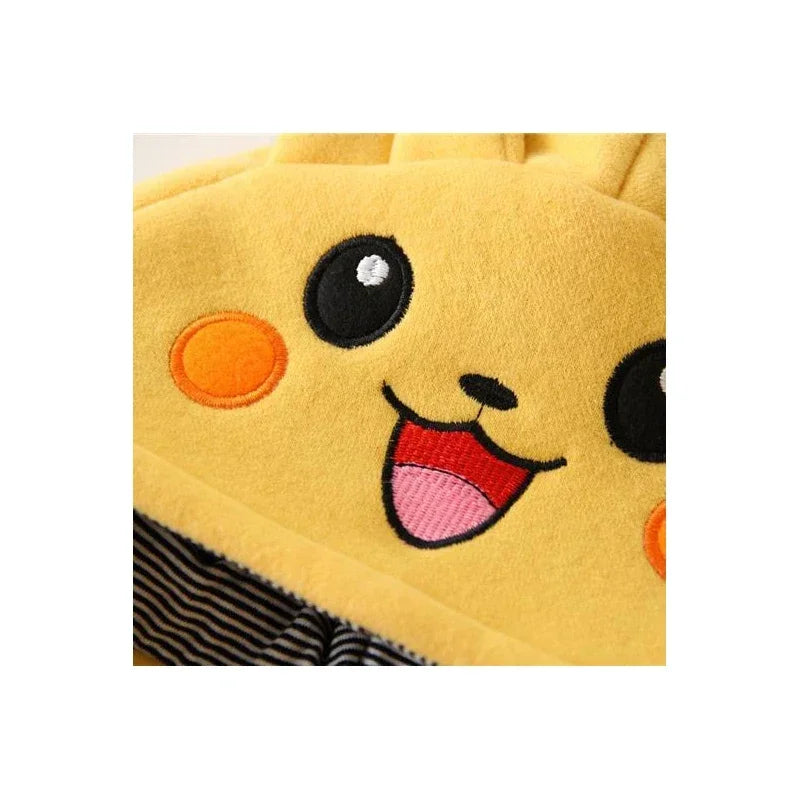 Pokemon Pikachu Cartoon Baby Pyjamsa Newborn Winter Long-Sleeved Clothing Kids Rompers Babies Toddler'S Clothes Costume Onesie