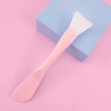 Silicone Facial Mask Brush Soft Head with Scraper Integrated Dual-use Mud Film Brush DIY Film Adjusting Beauty Tool  wholesale