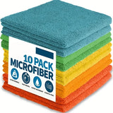 5/10/20pcs Kitchen Towel, Ultra-fine Fiber Light Gray Cleaning Cloth Set, Absorbent, Soft And Stain-removing Cloth