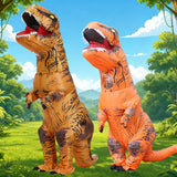 Tyrannosaurus Rex Inflatable Costume Adult Dinosaur Halloween Party Wear Fancy Dress Costume for Adults Festival Mascot