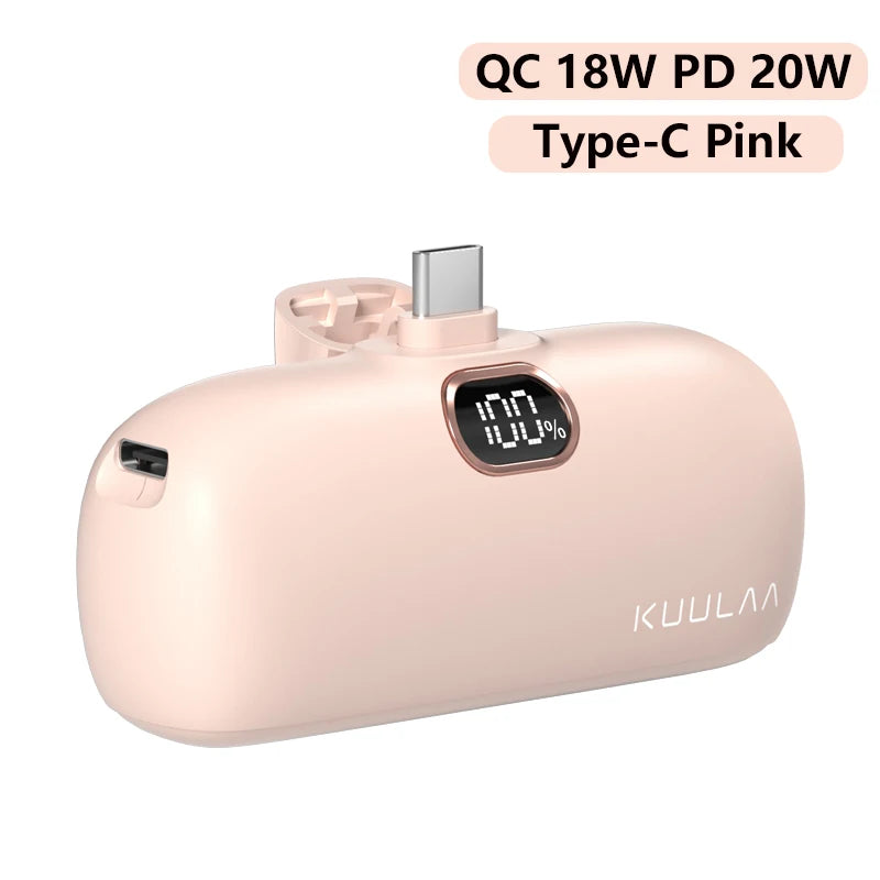 KUULAA 5000mAh portable power bank