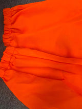Kids Orange Space Explorer Jumpsuit, Boys Party Outfit with Astronaut Details