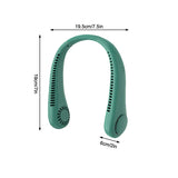 Stretchable Hands-Free Cooling Neck Fan, 3 Adjustable Speed Modes, Portable with 4000mAh Rechargeable Battery
