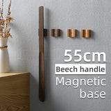 55CM wooden long handle Magnetic shoehorn long shoe spoon Horn for shoes Wear Shoe Easier Support for customized Logo