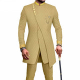 New Casual Men's Suit Slim Two-piece Set Costume Homme Suits for Costume Homme Pour Mariage Terno Masculino Completo
