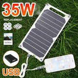 5V Flexible Solar USB Charger Photovoltaic Power Soft Panel Emergency Outdoor Charger for Mobile Phone Fan Power Bank Must-Have