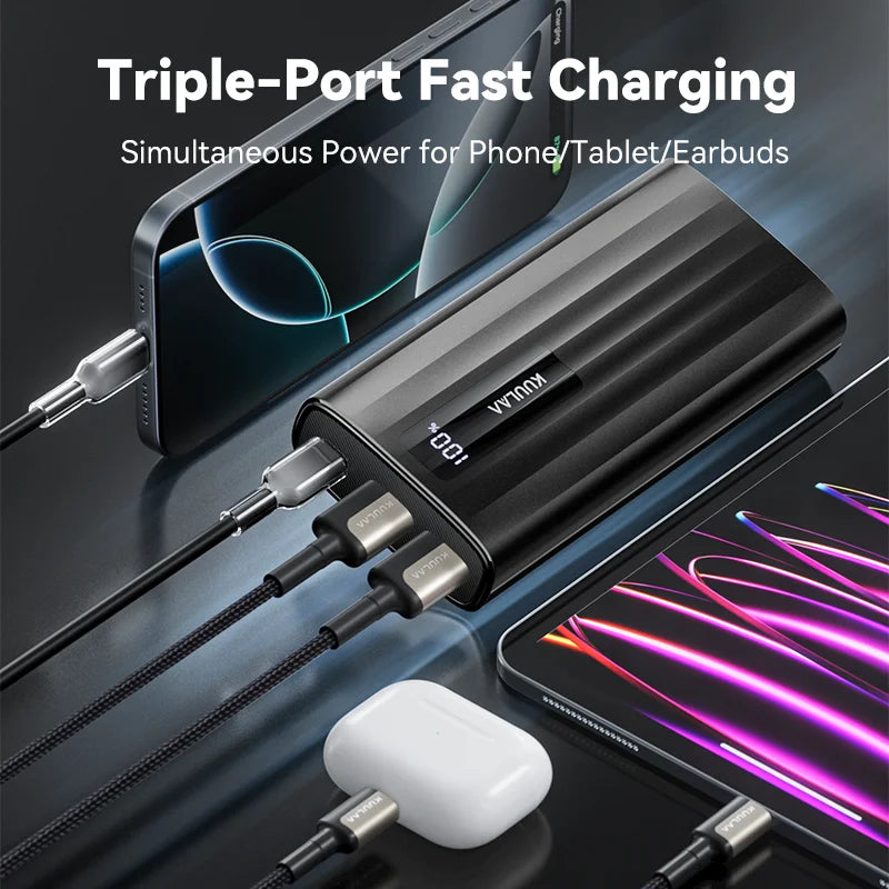 KUULAA 20000mAh portable power bank 5W fast charging