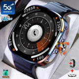 5G/4G Full Network Smart Watch 720*720 AMOLED 2100mah Battery 16GB+256GB RAM 900 Camera GPS WIFI Google APPS Download Smartwatch