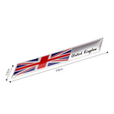 3D Aluminum Car UK United Kingdom ENGLAND National Flag Map Emblem Sticker Auto Fender Side Rear Trunk Decal Badge Decoration