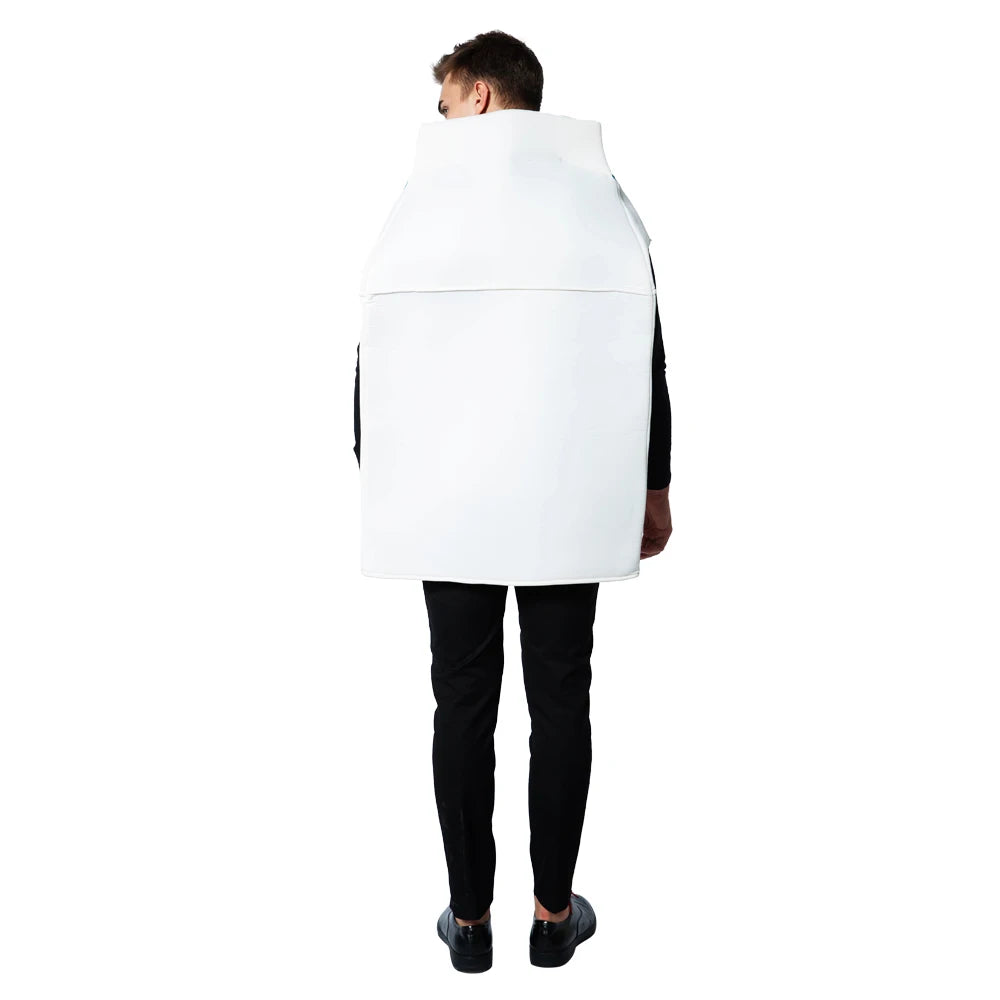 Funny Adult Kids Cookies And Milk Costume Halloween Costume For Couple Men Milk Costume Women Cookies Cosplay Performance Props
