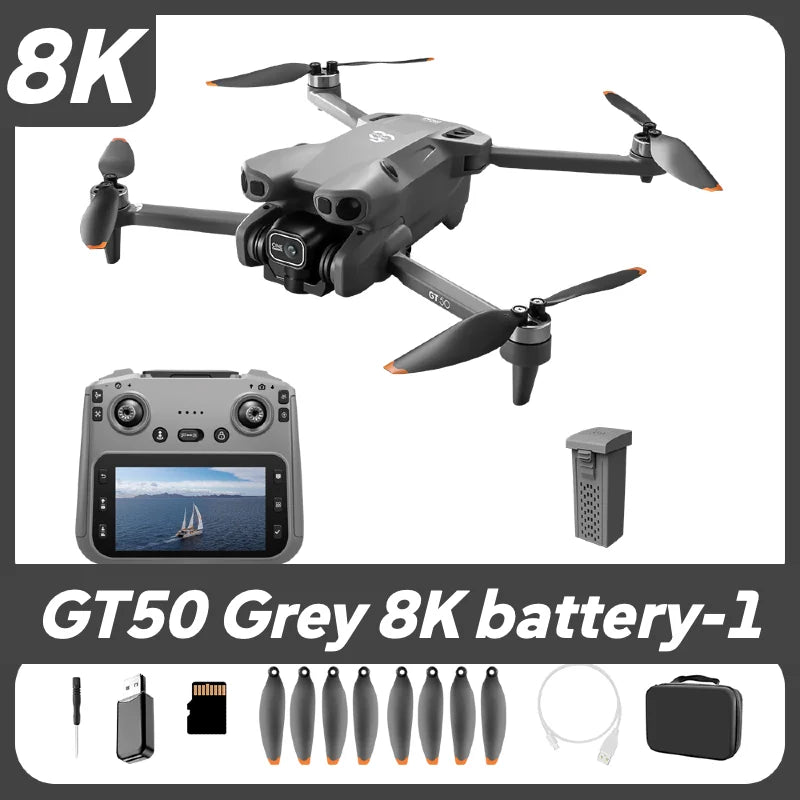 Lenovo GT50 RC Drone With Screen Remote Control GPS 8K HD Lightweight Brushless Quadcopter 5G WIFI FPV Professional Aerial