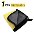 Car Wash Microfiber Towel 30x30/60CM Car Cleaning Drying Cloth Hemming UK