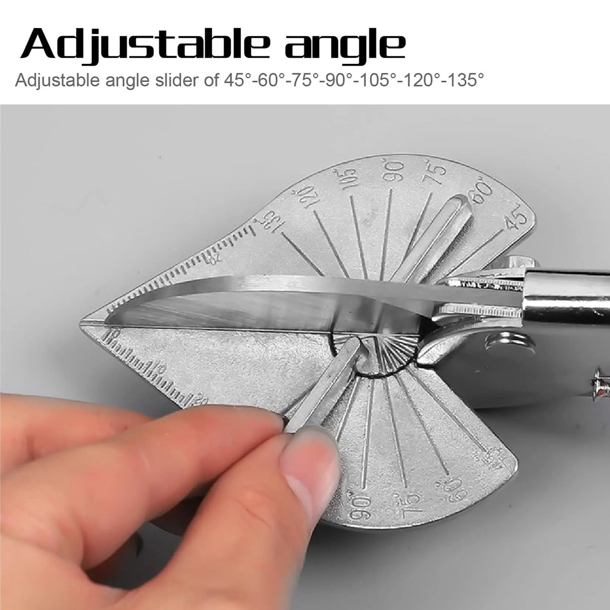 45-135 Degree Multi-angle Mitre Bevel Shear Scissors (With up to 20x Replacement Blades and Spanner)