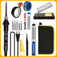 NEW Electric Soldering Iron 16IN1 80W LCD Digital Display 180-500 Adju UK