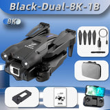 T1 Mini Drone Professional 8K HD Dual Camera FPV Dron Optical Flow 360°Obstacle Avoidance Quadcopter Toy Gift