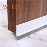 1m Door Seal Draft Stopper With Brush Reduce Noise Rubber Door Sweep Breeze BlockerInsect Proof Dust Proof And Sound Proof Seal