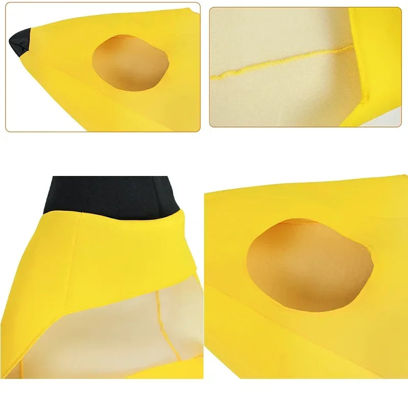 Child/Adult Banana Cosplay Halloween Christmas  Costumes Performance Costume Fruit Banana Costume Performance  Costume