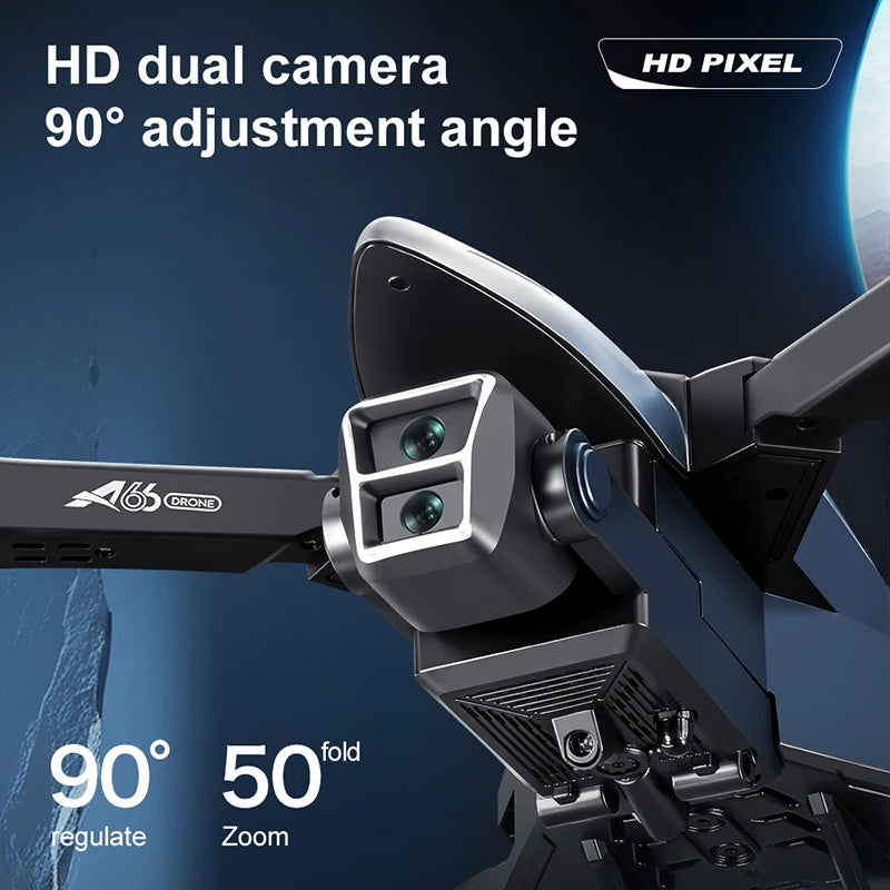 A66 Dual Lens Drone 8k High-definition Aerial Photography Obstacle Avoidance Aircraft Spray Remote Control Aircraft Toys