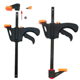 1Pc/5Pcs Woodworking Mini 4 Inch F Clamp Locator Nylon Fast Wooden Board Clamp Metal Fixed Clamp Hand Tool Set
