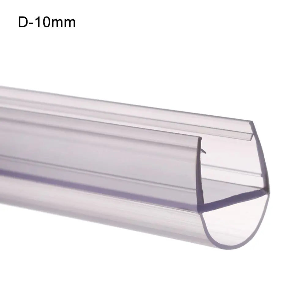 4 to 12mm Transparent  PVC Seal Gap Window Door Weatherstrip Bath Shower Screen Door Seal Strip
