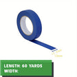 Blue Painters Tape, 1/2 inch,3/4 inch,1 inch,2 inch, Multi Size Painti UK