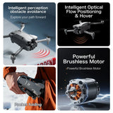 Best GT50 Drone with 8K 4.3'' LCD Screen RC Camera 183g No Registration Brushless Motor EIS Anti-Shake 2.4GHz RC Quadcopter UAV