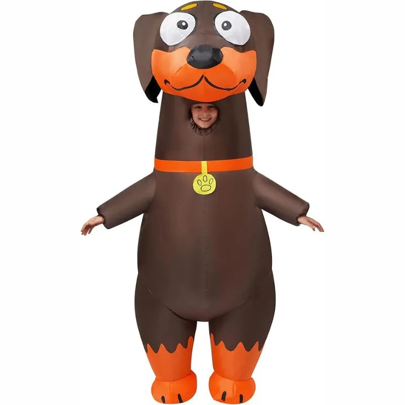 Adult Inflatable Sausage Dog costume Dachshund Inflatable Set Halloween Carnival Christmas Day Party Inflatable Dog Set