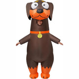 Adult Inflatable Sausage Dog costume Dachshund Inflatable Set Halloween Carnival Christmas Day Party Inflatable Dog Set