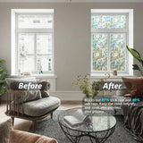 Window Privacy Film Window Film 3D No Glue Glass Sticker for Glass Door Home and Office Heat Control Anti UV