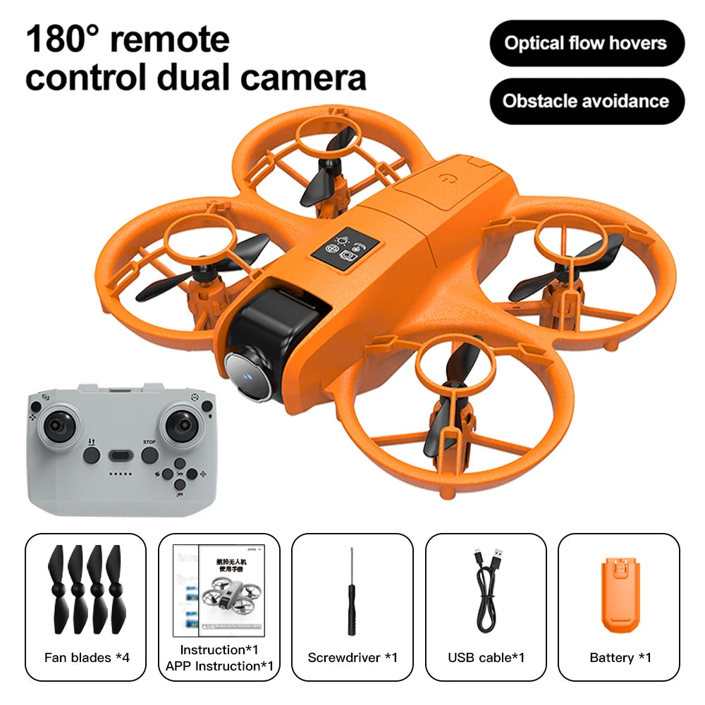 4DRC V2 Mini Drone WIFI RC Quadcopter 180° Adjustable Camera Camera Helicopter for Beginners Child Toy Gift optical flow hover