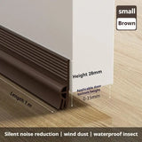 28/50mm Height Door Bottom Weatherstripping Windproof Dust Insect Prevention Self-Adhesive Triple-Thickening Window Seal Strip