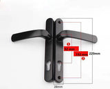 Narrow Universal Security Sliding Door Handle Size 85mm 92mm Aluminium Alloy Door Handle Panel Room Door Panel Security Locks