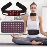 Red＆Infrared Light Therapy Belt 660nm&850nm Full Body Pain Relief Wrap Burn Fat Wrap Slimming Machine Waist,Wrist,Chin,Neck Pad