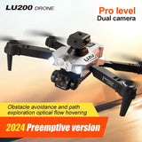 LU200 Drone 8K Professionale Dual-Camera HD WIFI GPS Optical Localization Four-way Obstacle 10000M Remote Control Drone