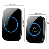 Wireless Doorbell EU Plug 300M Remote Control Waterproof 433 Frequency Through The Wall Signal Alarm Ambulance Smart Doorbell