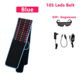 Jecaliz Red＆Infrared Light Belt 660nm&850nm Full Body LED Devices Large Pads Wearable Wrap for Body Waist,Back,Belly Pad