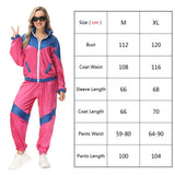 Halloween Couples Hippie Costumes for Women Male Vintage 70s 80s Rock Disco Cosplay Outfits Hip Hop Disco Hippie Costume