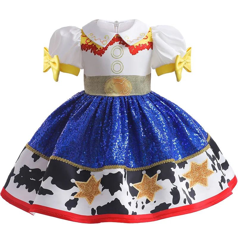 Girls Boys Anime Cosplay outfit Brother-Sister Matching Costume Halloween Toy Cowboy Fancy Dress Up Performance Clothes Set