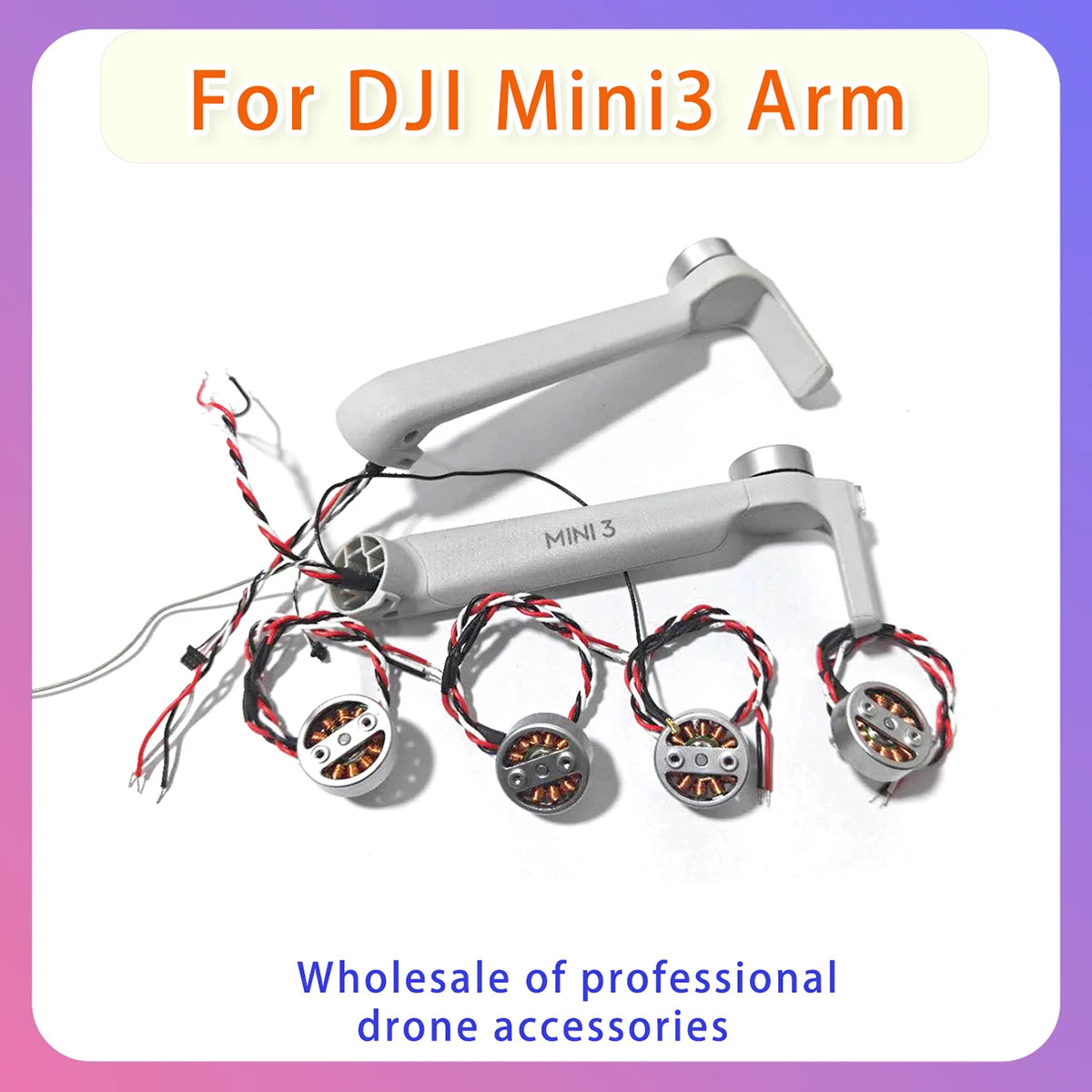 Original Mini 3 Motor Arm Front Back Left Right Arms with Motor Replacement for DJI Mini 3 Drone Repair Spare Parts