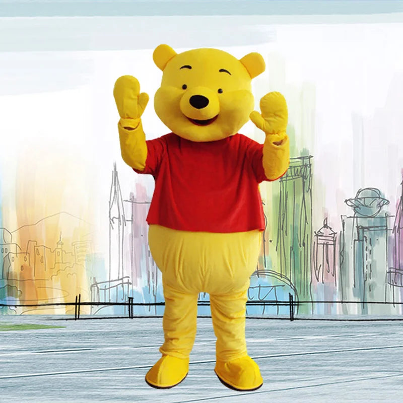 Pooh Bear And Tigger Mascot Costumes Cartoon Characters Adult Cosplay Carnival Event Party Advertising Show Clothes Gifts