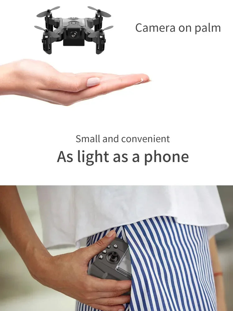 V2 New Mini Drone Professional HD Camera 5G Wifi FPV Air Pressure Altitude Hold Foldable Quadcopter RC Drone Toys UAV 2026