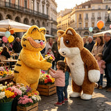 Giant Cartoon Doll Cat Walking Mascot Costume Suitable For Commercial Leasing, Weddings, Parties, Outdoor Activities, Entertainm