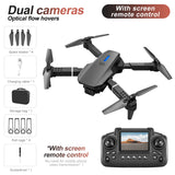 2026 E88 LED Mini Foldable Drones HD Dual Camera GPS Obstacle Avoidance Brushless Motor RC Quadcopter Toys Gifts